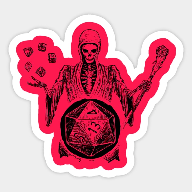 D20 Reaper Sticker by praditasaputra